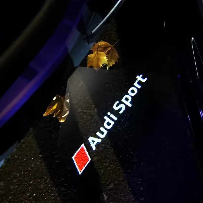 Car Door Welcome Lights Led Projector Lamps Decoration For Audi Sline A3 A1 A4 A6 B8 A5 B7 C7 A7 A8 B9 B6 C6 Q2 Q3 Q5 Q7 Q8 TT R