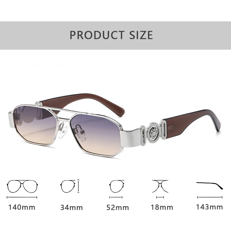 Fashion Brand Luxury Designer 2026 Sunglasses Women Men Leopard Vintage Trendy Top Shades Glasses Travel Party Punk Sunglasses