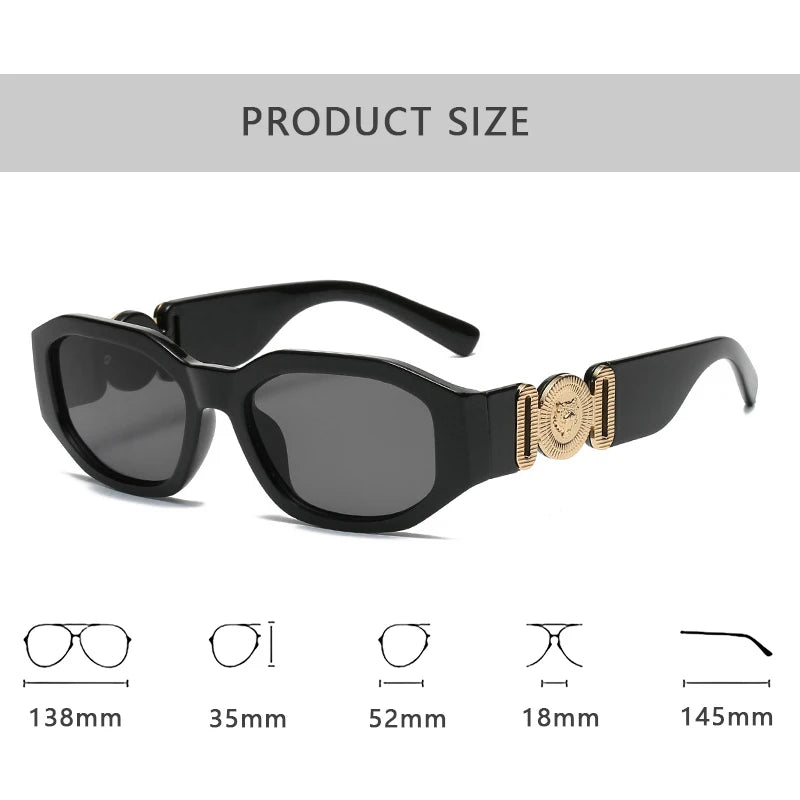 Fashion Brand Luxury Designer Sunglasses Women 2026 Leopard New Vintage Cat Eye Shades Glasses Summer Travel Party Sunglasses